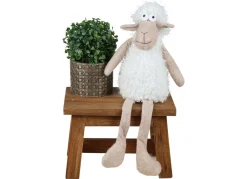 New Home Deko-Schaf Kantenhocker 48Cm Beige/Weis Online