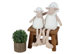 New Home Deko-Schaf Kantenhocker 48Cm Beige/Weis Online