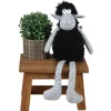 New Home Deko-Schaf Kantenhocker 48Cm Grau/Schwarz New
