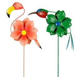 TP Dekostecker Mit Windspiel Flamingo/Kolibri 90Cm Outlet