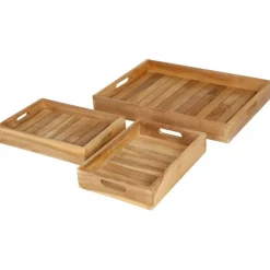 TP Deko-Tablett Aus Holz 26X5X18Cm