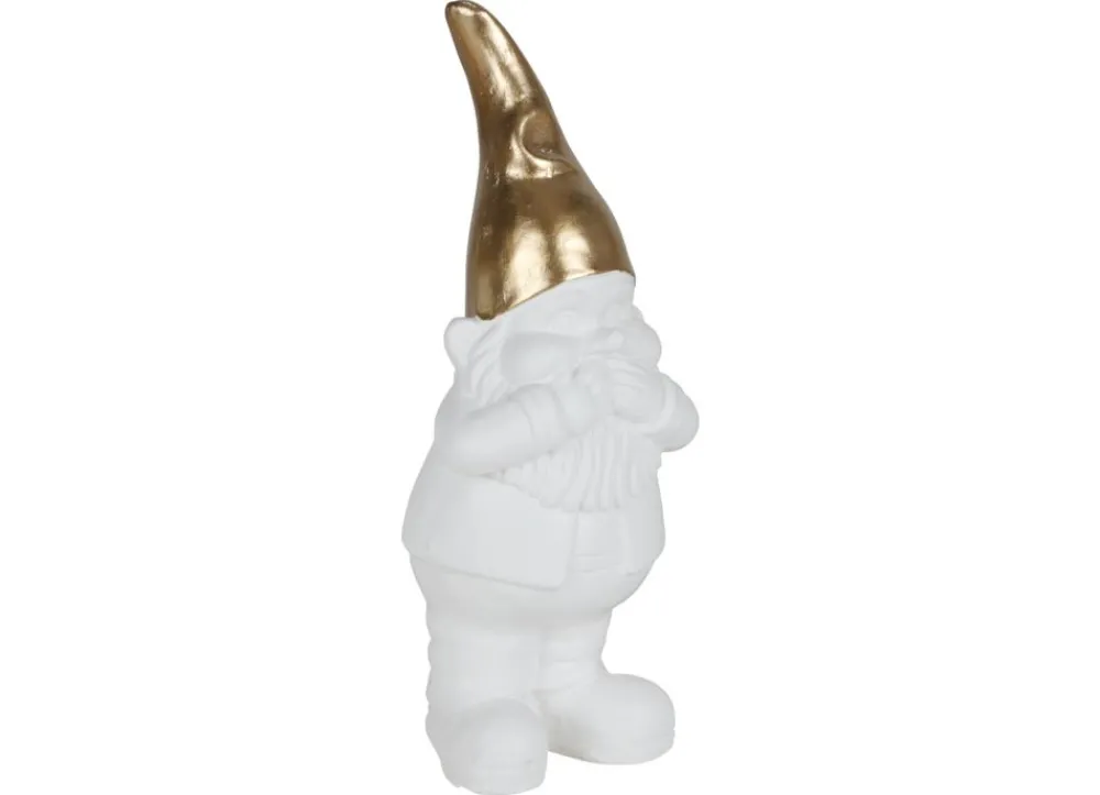 TP Deko-Zwerg Mit Goldener Mutze 40Cm