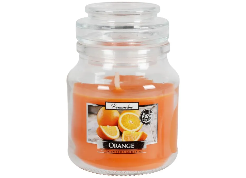 Bispol GmbH Duftkerze Im Glas Mit Aromadeckel 120G Orange New