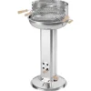 J.W. Edelstahl-Saulengrill New