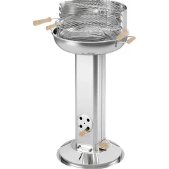 J.W. Edelstahl-Saulengrill New