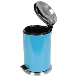 TP Edelstahl-Treteimer 12L Hellblau Discount