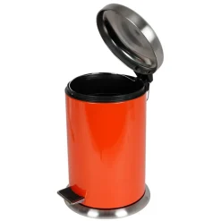 TP Edelstahl-Treteimer 12L Orange