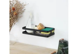 New Home Edelstahl-Wandregal 25Cm Schwarz Outlet