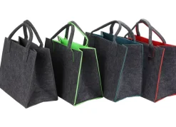 New Home Filz-Einkaufstasche Mit Farbkontrast 35X20X28Cm Discount