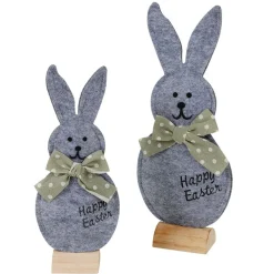 New Home Filz-Osterhase Mit Schleife Happy Easter 26Cm New