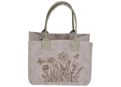 New Home Filztasche Mit Fruhlingsmotiv 24X14,5X30Cm New