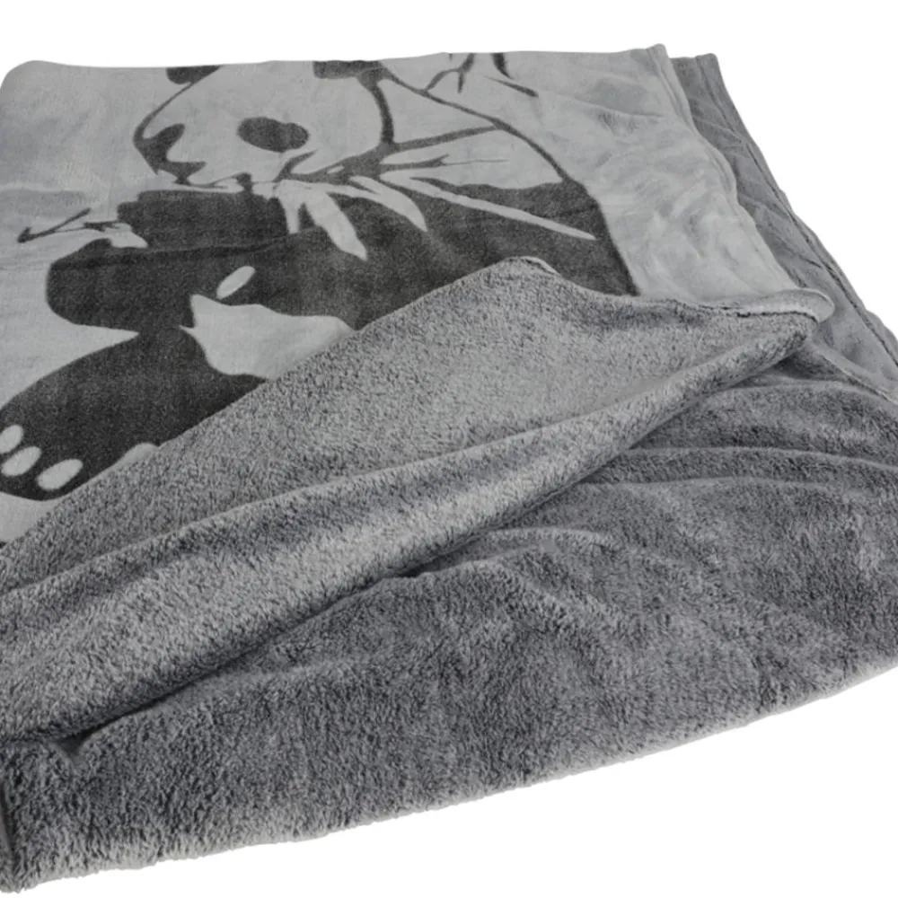 TP Flanell-Kuscheldecke Mit Panda-Print 150X200Cm Hot