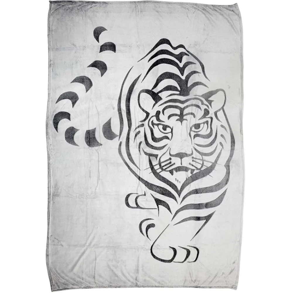 TP Flanell-Kuscheldecke Mit Tiger-Print 150X200Cm Discount