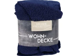 Home Collection Flanell-Wohndecke 150X200Cm Marineblau