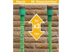 Grüner Jan Flexi-Gartenschlauch-Set 5-15M Clearance