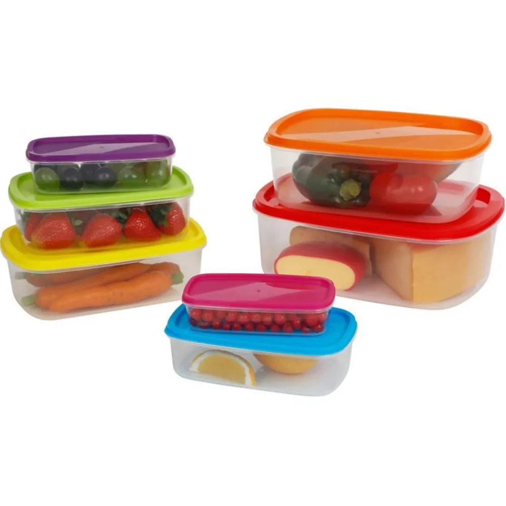 TP Frischhalteboxen-Set Mit Deckel 14-Teilig Bunt Outlet