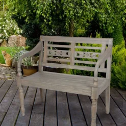 TP Gartenbank William Aus Keruing-Holz Best