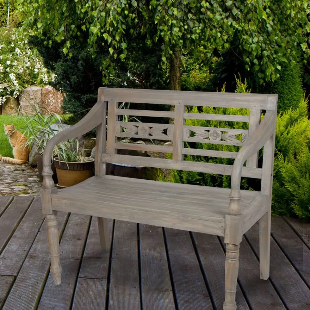 TP Gartenbank William Aus Keruing-Holz Best