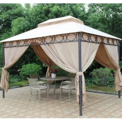 TP Gartenpavillon Cape Town 3X4M Natur