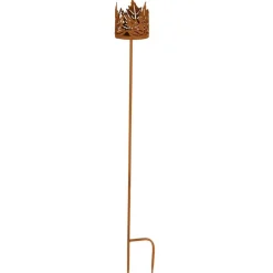 TP Gartenstecker Kerzenhalter Blatterkrone 10X90Cm Rostbraun Outlet