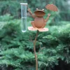 TP Gartenstecker Regenmesser Frosch 99Cm Rostbraun Discount