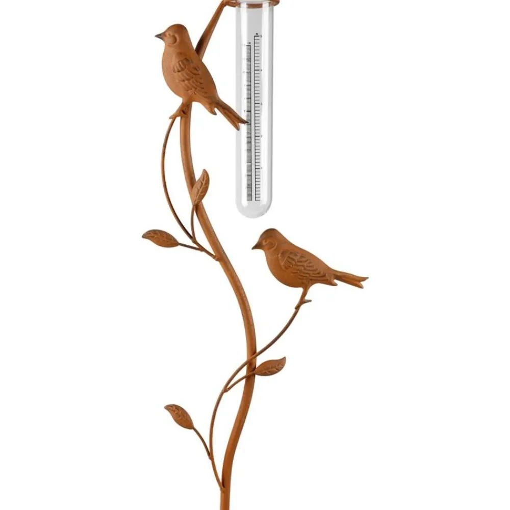 TP Gartenstecker Regenmesser Vogel 100Cm Rostbraun Outlet