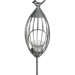 TP Gartenstecker Vogelkafig 11X101Cm Silber-Grau