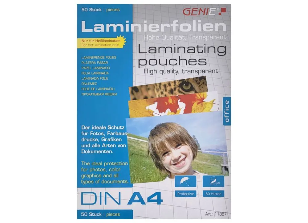 Genie Laminierfolien Din A4 50Er-Pack Discount