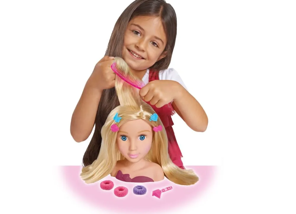Simba Girls Frisierkopf Mit StylingZubehör 10-Teilig Hot
