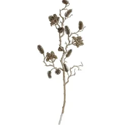 TP Glitzerzweig Mit Tannenzapfen Und Beeren 100Cm Hot