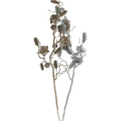 TP Glitzerzweig Mit Tannenzapfen Und Beeren 100Cm Hot