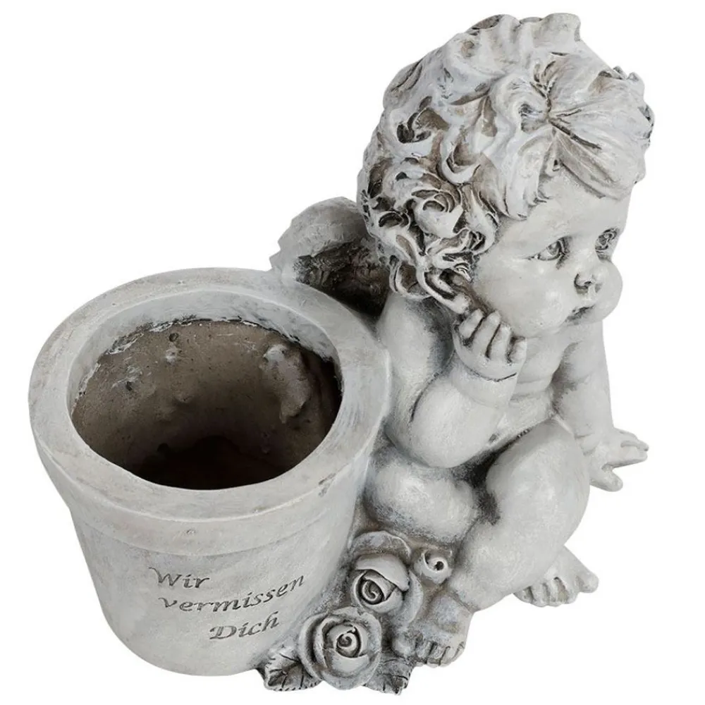 TP Grab-Engel Mit Pflanztopf 20X18X12Cm Outlet