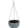Grüner Jan Gruner Jan Hangeampel Rattanoptik 22Cm Rauchblau Discount