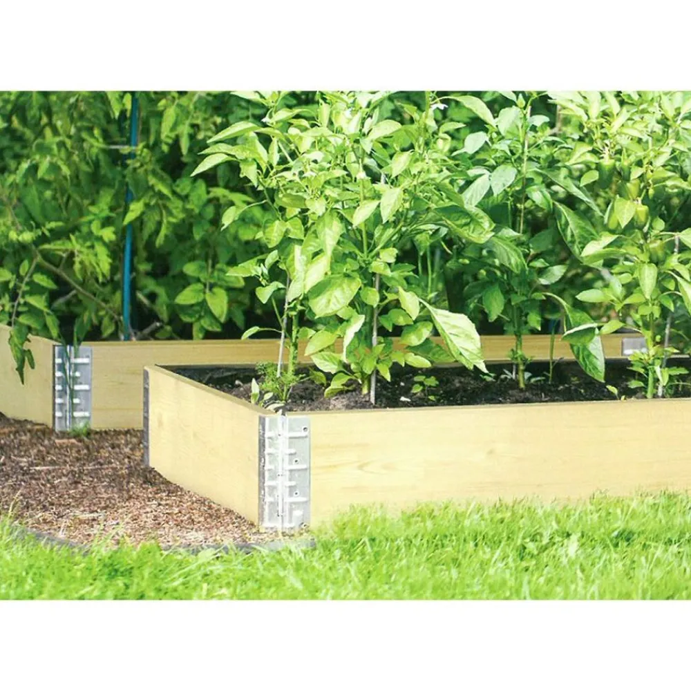 Grüner Jan Gruner Jan Hochbeet-Rahmen Stapelbar Aus Holz 120X19X80Cm Natur Discount