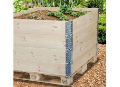 Grüner Jan Gruner Jan Hochbeet-Rahmen Stapelbar Aus Holz 120X19X80Cm Natur Discount