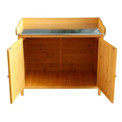 Grüner Jan Gruner Jan Holz-Pflanztisch Mit Stauraum 2In1 94X47X94Cm Best