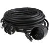 TAS Electronics Gummi-Verlangerungskabel Fur Den Ausenbereich 10 Meter Schwarz Hot