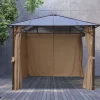 Sunny Moments Hardtop-Gartenpavillon Mit Seitenteilen 3X3M Clearance
