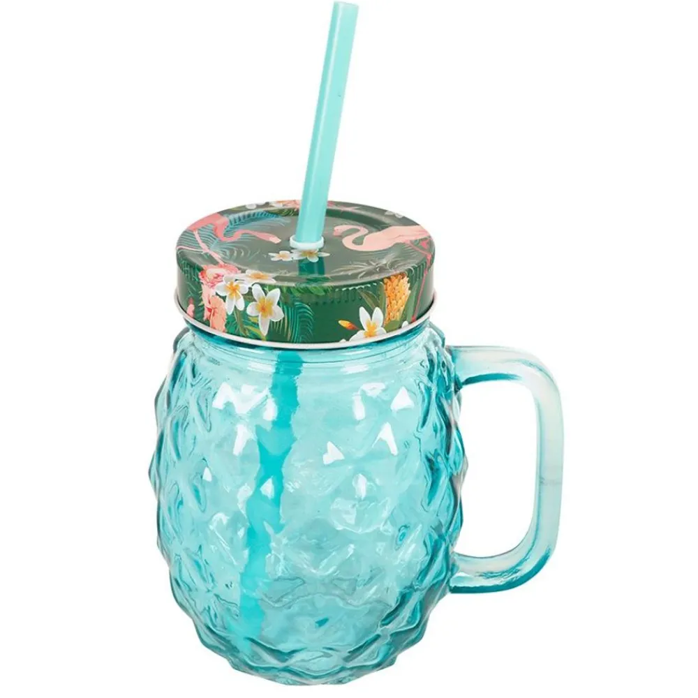 TP Henkelglas Ananas Mit Schraubdeckel Und Trinkhalm Online