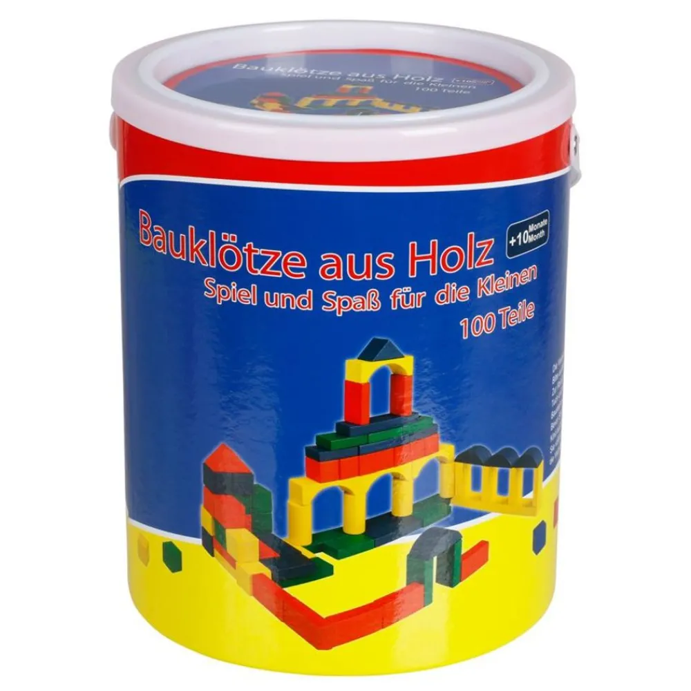 TP Holzbauklotze Bunt 100 Stuck New