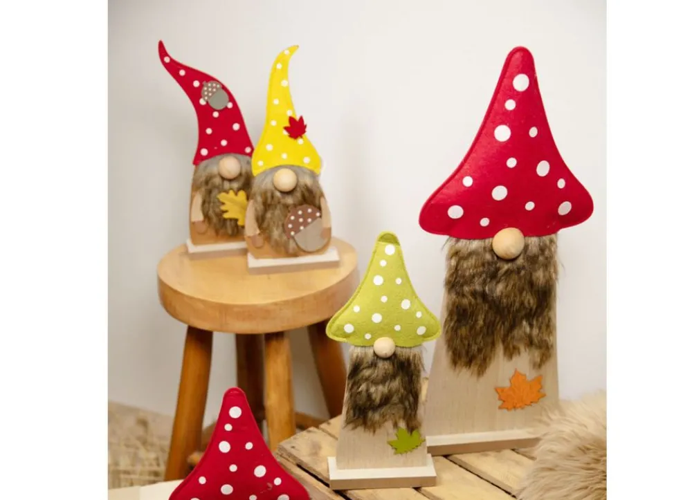 New Home Autumn Holzdeko Herbstwichtel 50,5Cm