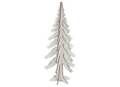 New Home Christmas Holzdeko Tanne Mit Glitzer 45Cm