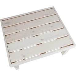 TP Holz-Gartentisch 70X32X59Cm White-Washed New