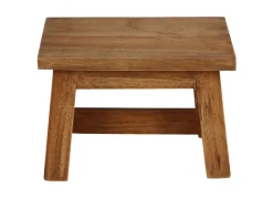 TP Holz-Hocker Ranch Rustikal 30X20X20Cm Natur