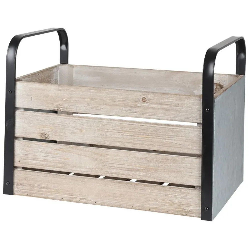 TP Holzkisten-Set Mit Metallgriffen 2-Teilig Best