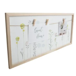 New Home Holz-Memoboard Blumenprint New