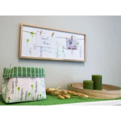 New Home Holz-Memoboard Blumenprint New
