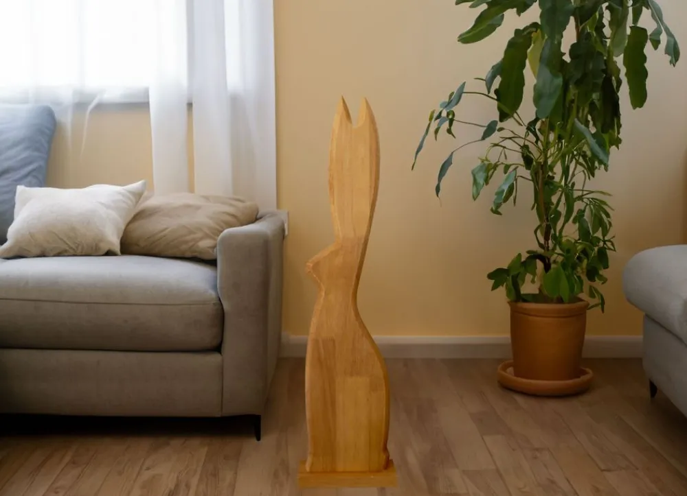 TP Holz-Osterhase Gros 75Cm New