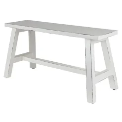 TP Holz-Sitzbank Ranch Used-Look 90X34X46Cm Weis Hot