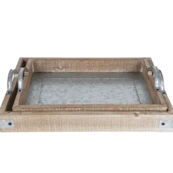 TP Holztablett-Set Mit Zinkplatte 2-Teilig Online